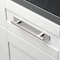 Gliderite Hardware 8-1/2 in. Satin Nickel Squared Back Plate 5-1/16 in. Center to Center - 8342-128-SN 8342-128-SN-1 - alternate 2